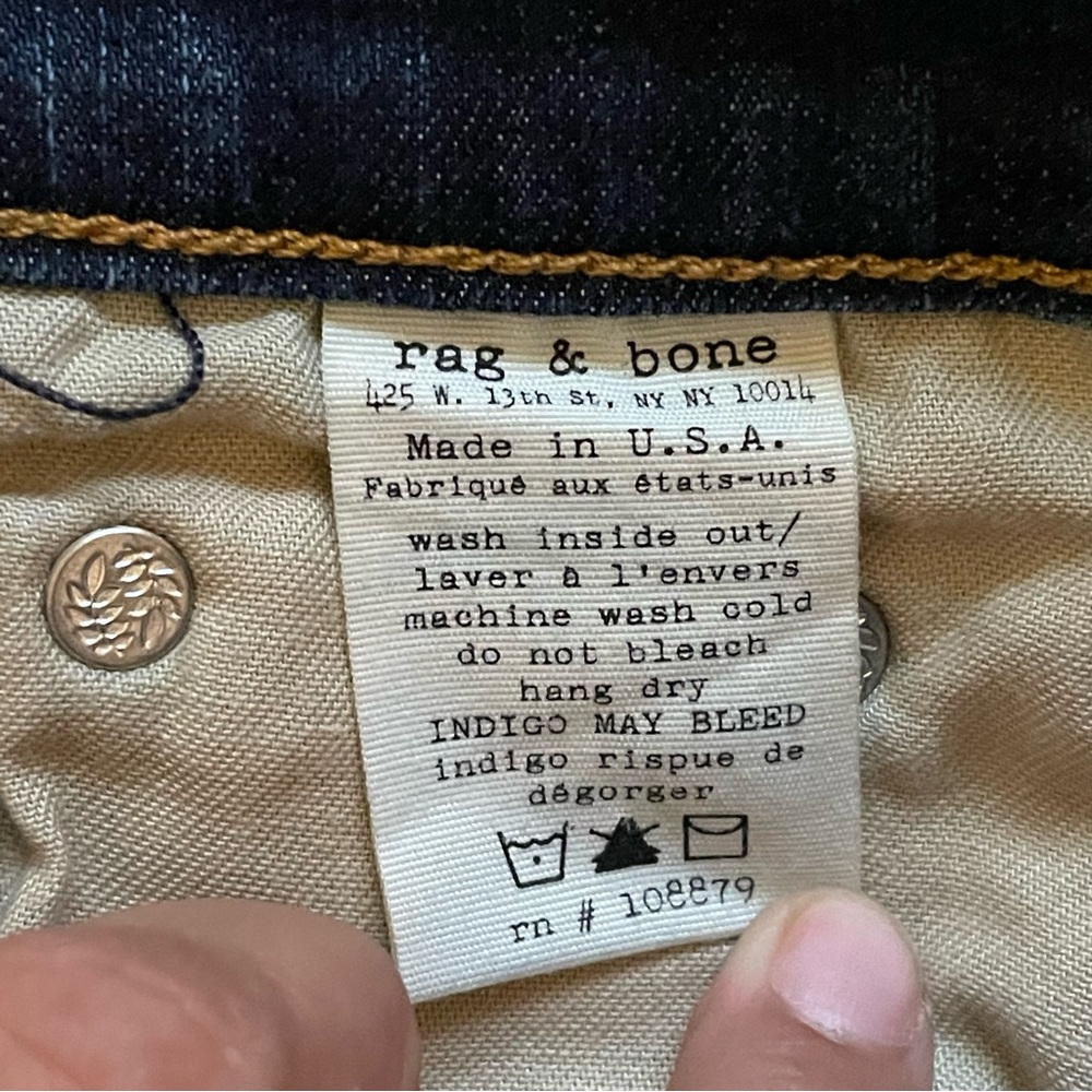 Rag & Bone Skinny Jeans size 27 - Picture 5 of 6
